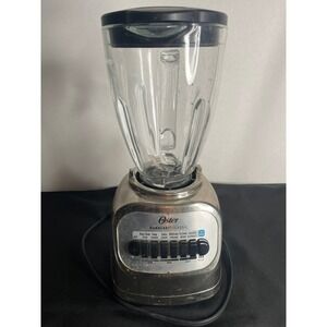 Oster Duralast Classic Blender Silver Chrome Glass Jar 1.25L BLSTCG 10-Speed
